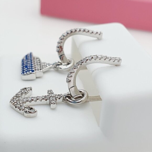 "925 Sterling Silver Cubic Zirconia Earrings, U19254700 - Picture 10 of 11